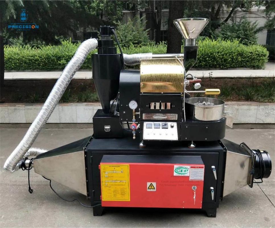 Precisione 1 kg Rostatore di caffè elettrico tamburo in acciaio inossidabile per uso in negozio