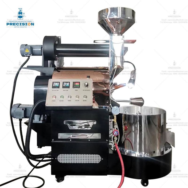 Tostatrice di caffè in ghisa 10 kg 12 kg 15 kg Grande tamburo in acciaio inossidabile Tostatrice di caffè industriale commerciale
