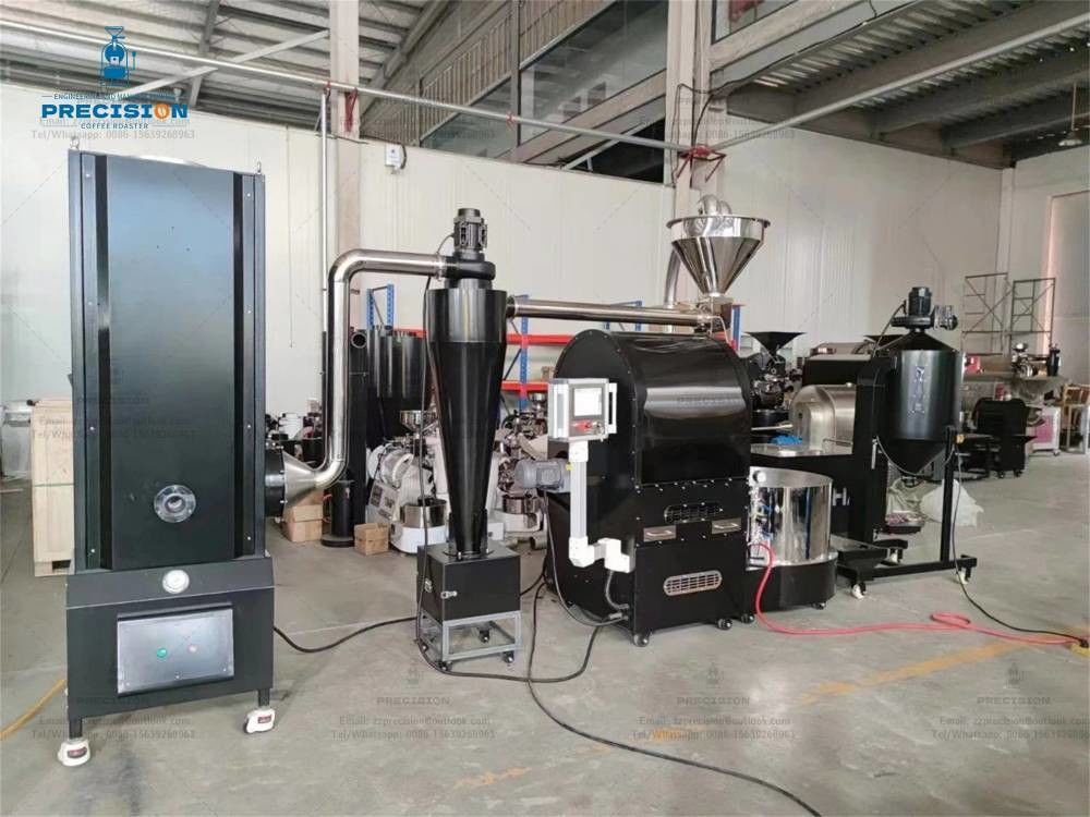 Roaster di chicchi di caffè di grado commerciale Metodo di tostatura ad aria calda Personalizza il colore