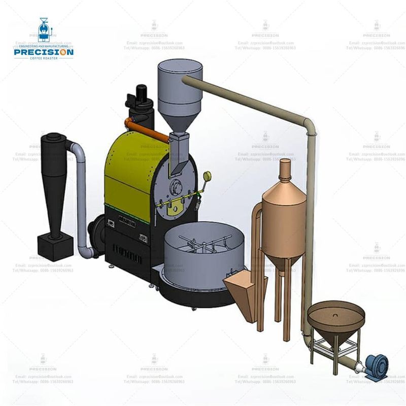 Macchine industriali per il torrefazione del caffè per la produzione su larga scala