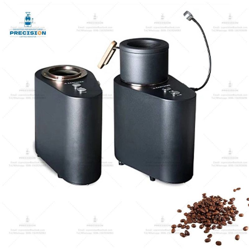 Rostatore di caffè più intelligente con aria e tazza di raffreddamento 220V 2000W Rostatore di chicchi di caffè in casa Nero Bianco