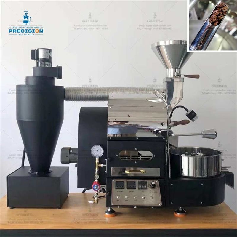 Rostatore a gas 200-2500g/ lotto Rostatore di chicchi di caffè con tempo di raffreddamento di 1-2 minuti