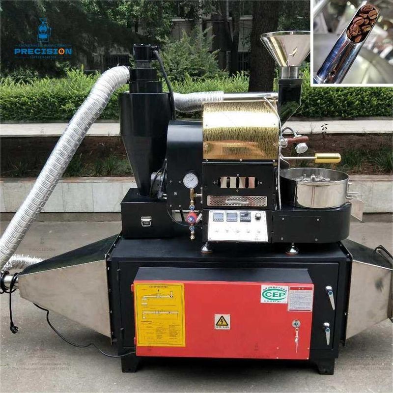 Rostatore a gas 200-2500g/ lotto Rostatore di chicchi di caffè con tempo di raffreddamento di 1-2 minuti