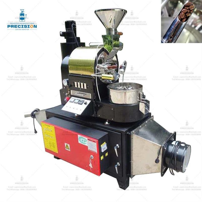 Rostatore a gas 200-2500g/ lotto Rostatore di chicchi di caffè con tempo di raffreddamento di 1-2 minuti