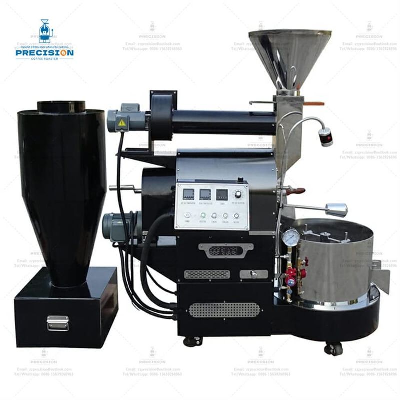 3 kg Smart Coffee Roasting Machine con tamburo a doppio strato in acciaio inox 316 resistente al calore