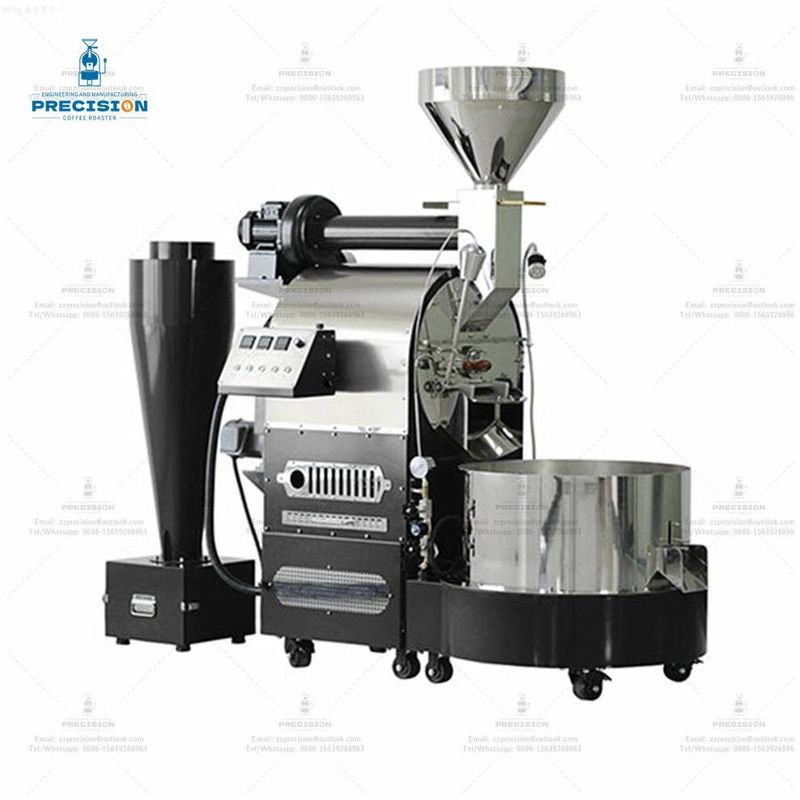 Multi Burner Double Layer Stainless Steel Drum 5Kg 10Kg 15Kg 20Kg Roasting Machine Rostatore di caffè al fagiolo
