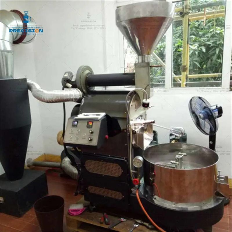 Multi Burner Double Layer Stainless Steel Drum 5Kg 10Kg 15Kg 20Kg Roasting Machine Rostatore di caffè al fagiolo