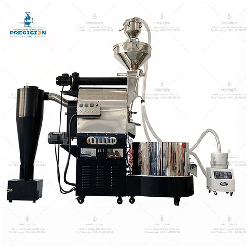Doppio strato tamburo in acciaio inossidabile campione elettrico di noccioline da caffè 2kg 3kg 6kg Gas Bean Machine Caffetteria