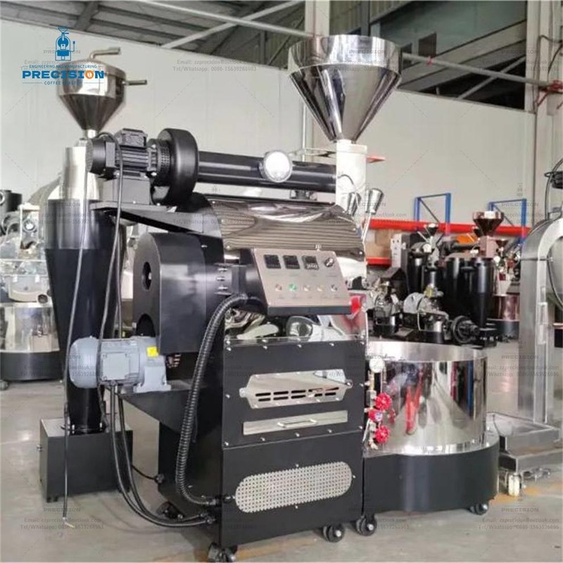 Industrial Gas Electric 2kg 3kg 6kg Cafè Rostatore di chicchi di caffè Giesen Commercial Coffee Roasting Machine